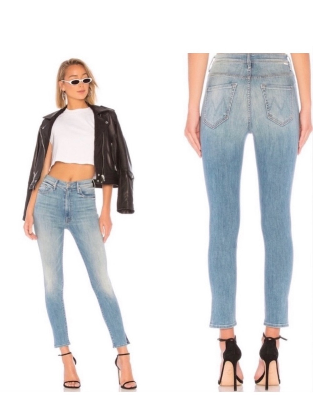 Mother Swooner Ankle Slice Lemonade & Lies Wash Size 26 Jeans